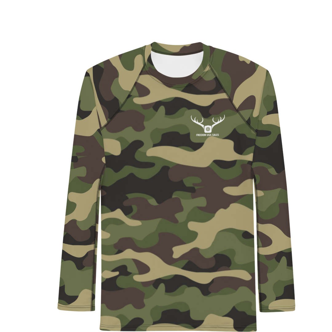 Long Sleeve Men's Camo Style Shirt FreedomUSA Outdoors Edition