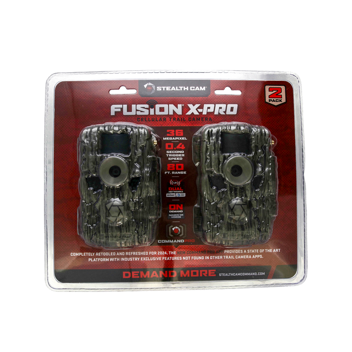 Stealth Cam Fusion X-Pro 2 Pack DUAL SIM Cellular Trail Cameras