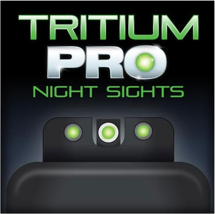 TRUGLO Tritium Pro Day & Night Handgun Sights - Compatible with FN Handguns