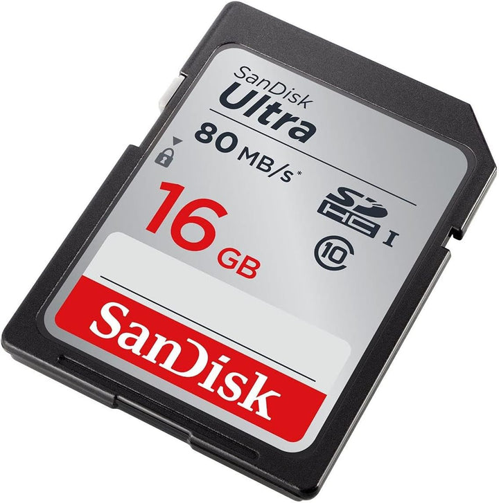 SanDisk Ultra 16GB Class 10 SDHC UHS-I Memory Card