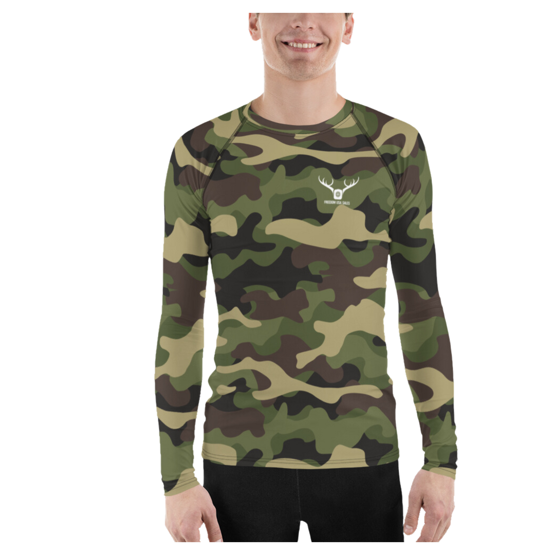 Long Sleeve Men's Camo Style Shirt FreedomUSA Outdoors Edition