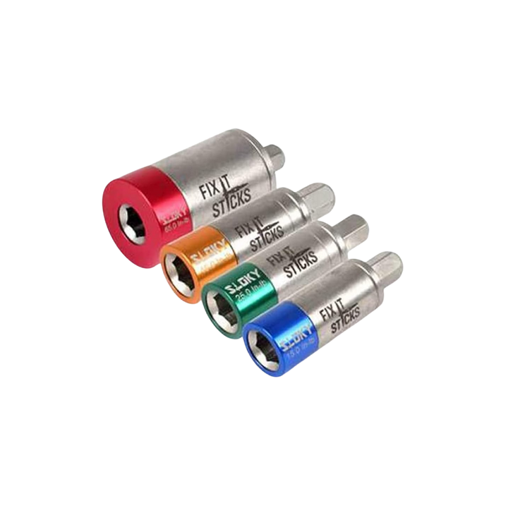 FIX IT STICKS Torque Limiter Kits with Deluxe Case, 65, 45, 25, and 15 Inch lbs Kit