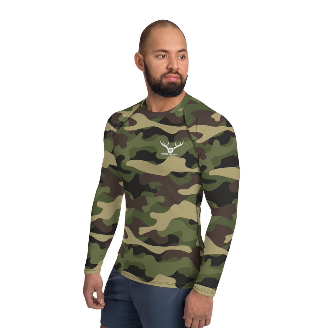 Long Sleeve Men's Camo Style Shirt FreedomUSA Outdoors Edition