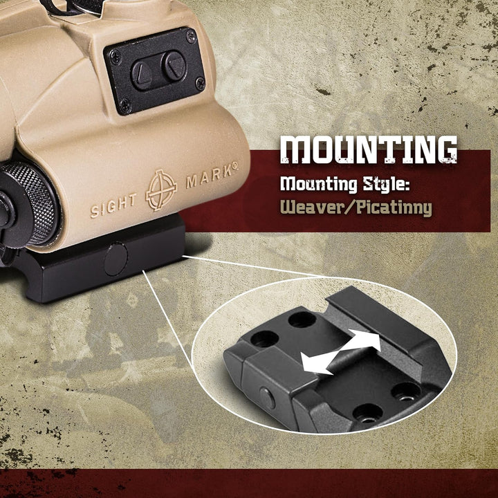 Sightmark Wolverine 1x23mm CSR Red Dot Sight