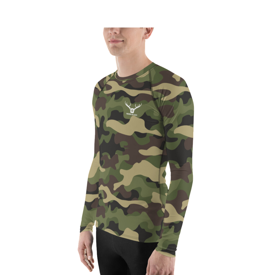 Long Sleeve Men's Camo Style Shirt FreedomUSA Outdoors Edition