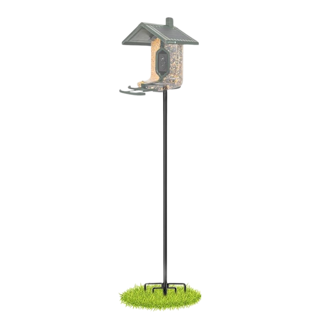 Field Boys Smart Bird Feeder Upgraded Pole Stand –  Wide & Sturdy Metal Design