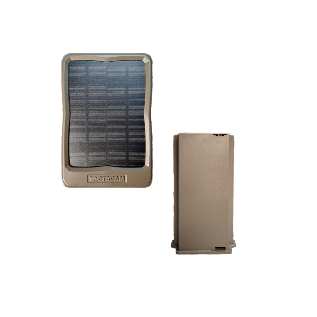Tactacam Solar Panel LiPo Battery Bundle Ultimate Power Solution for Tactacam Cameras
