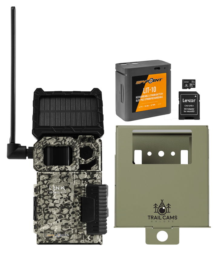 SPYPOINT LINK-MICRO-S-LTE Solar Cellular Trail Camera Kit or Create Your Own