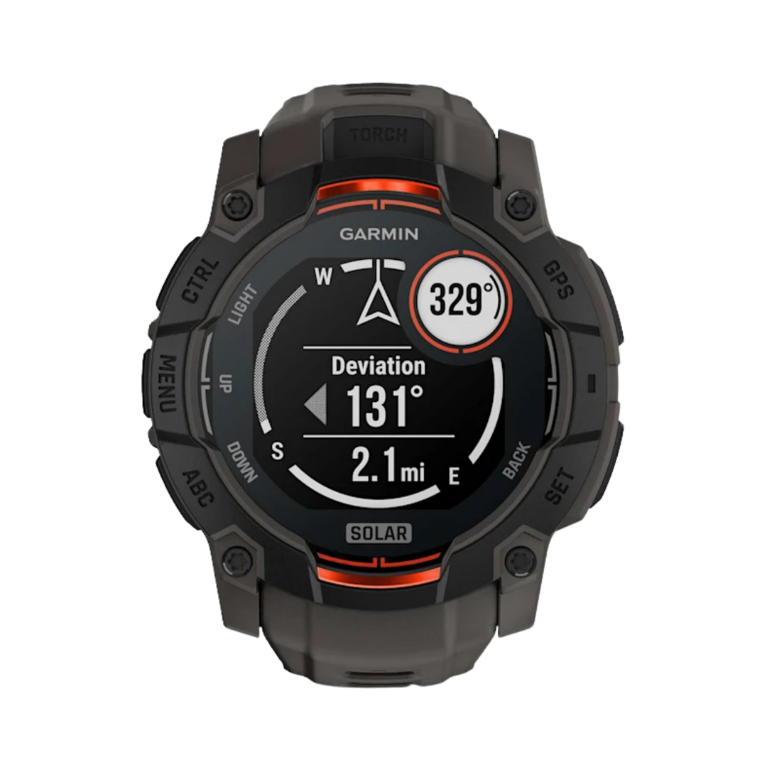 Garmin Instinct® 3 Smartwatch - Bundle with Free Charging Accessories