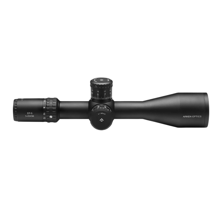 Arken Optics EP-5 5-25X56mm FFP Illuminated VPR - Zero Stop - 34mm Tube Riflescope