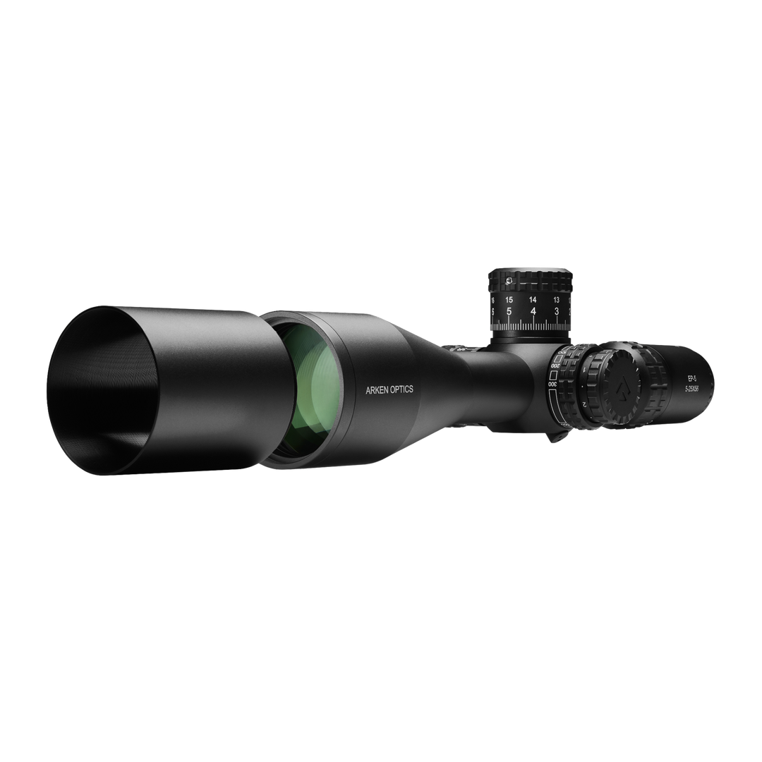 Arken Optics EP-5 5-25X56mm FFP Illuminated VPR - Zero Stop - 34mm Tube Riflescope