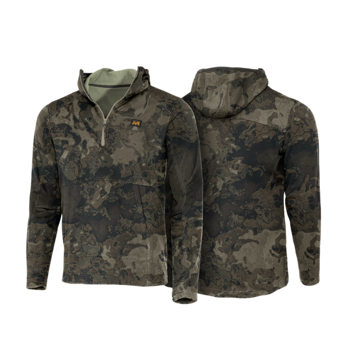 Muddy Men's DV8 Quest Midweight Fleece Quarter-Zip Hoodie