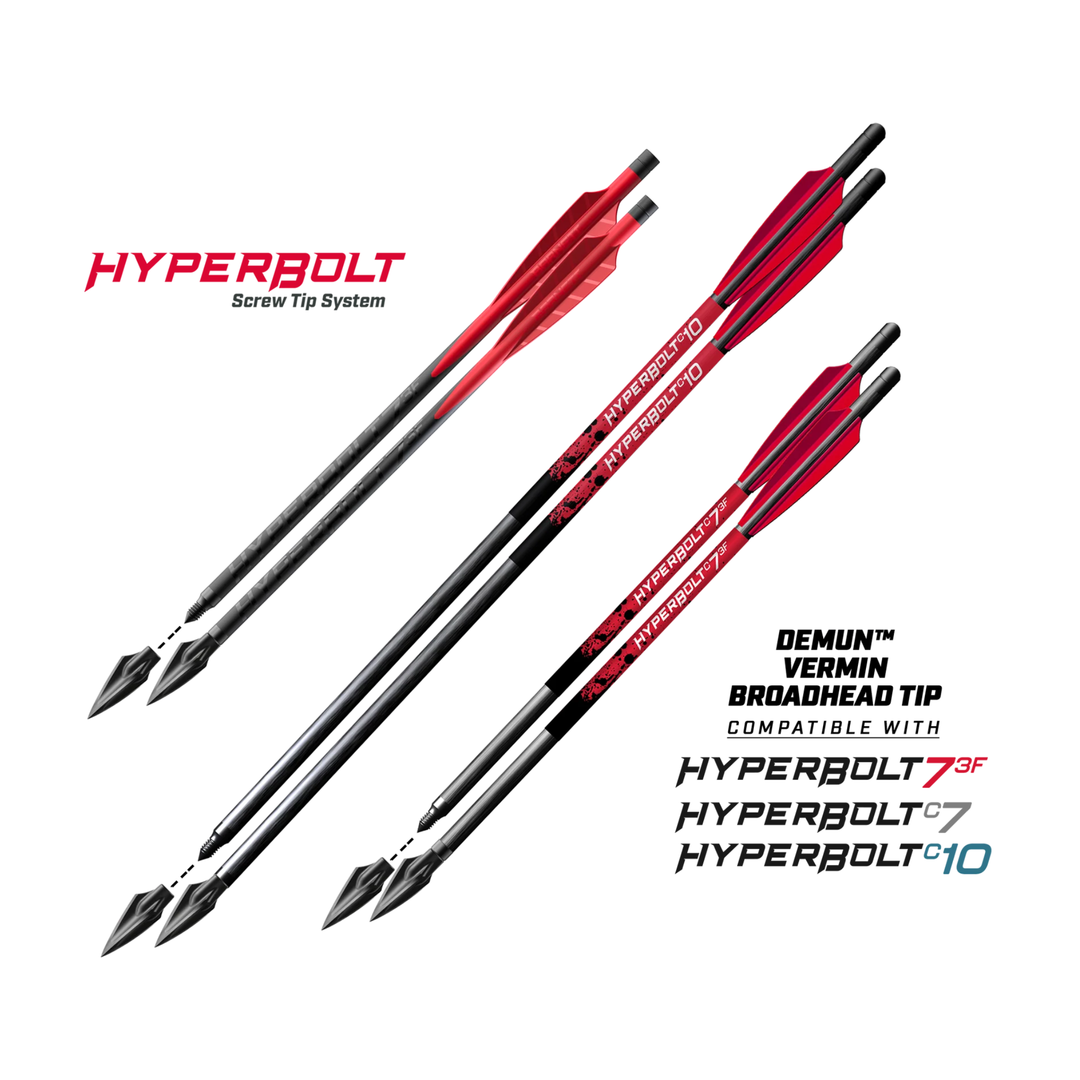 Barnett Demun Helical Broadheads 12 Pack