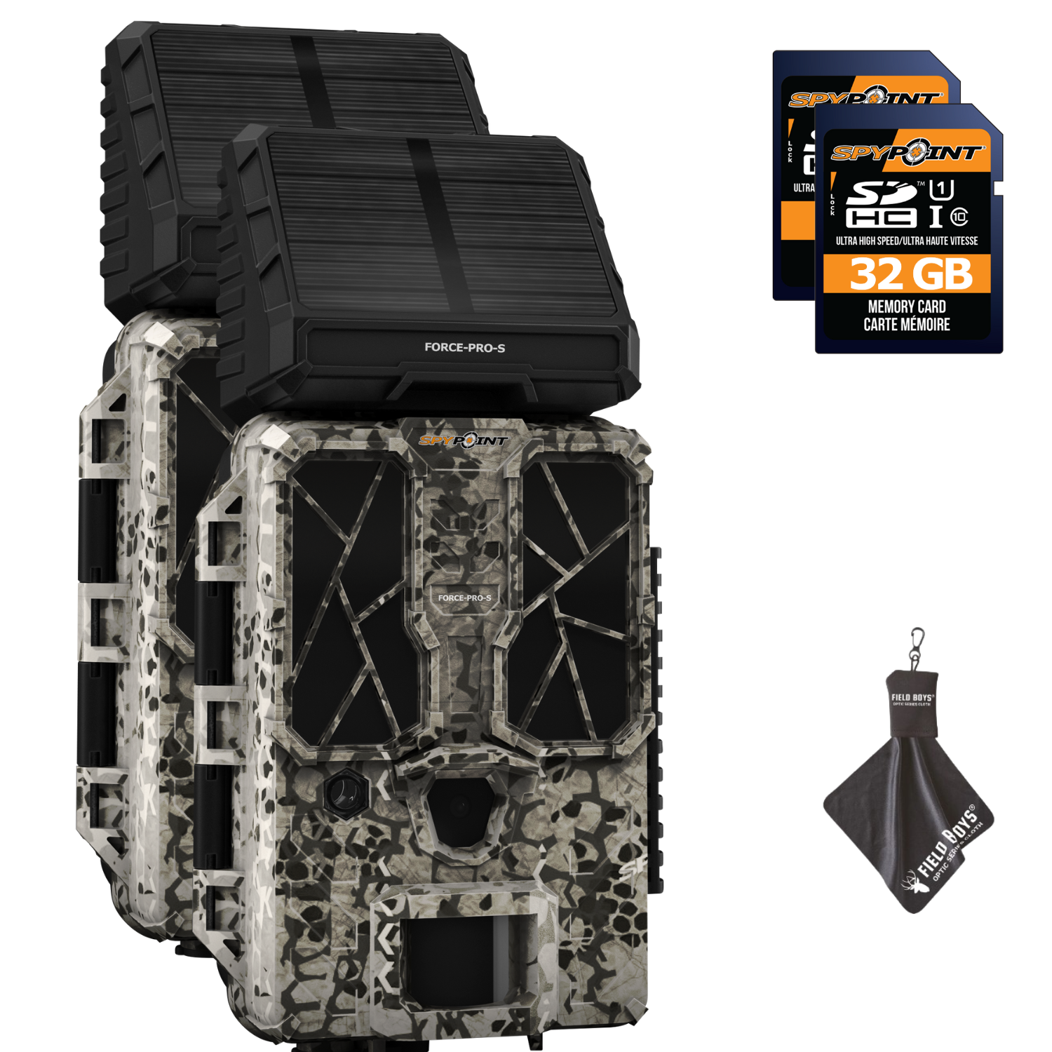 BUY 2 & SAVE! SPYPOINT FORCE-PRO-S Solar Non-Cellular Trail Camera