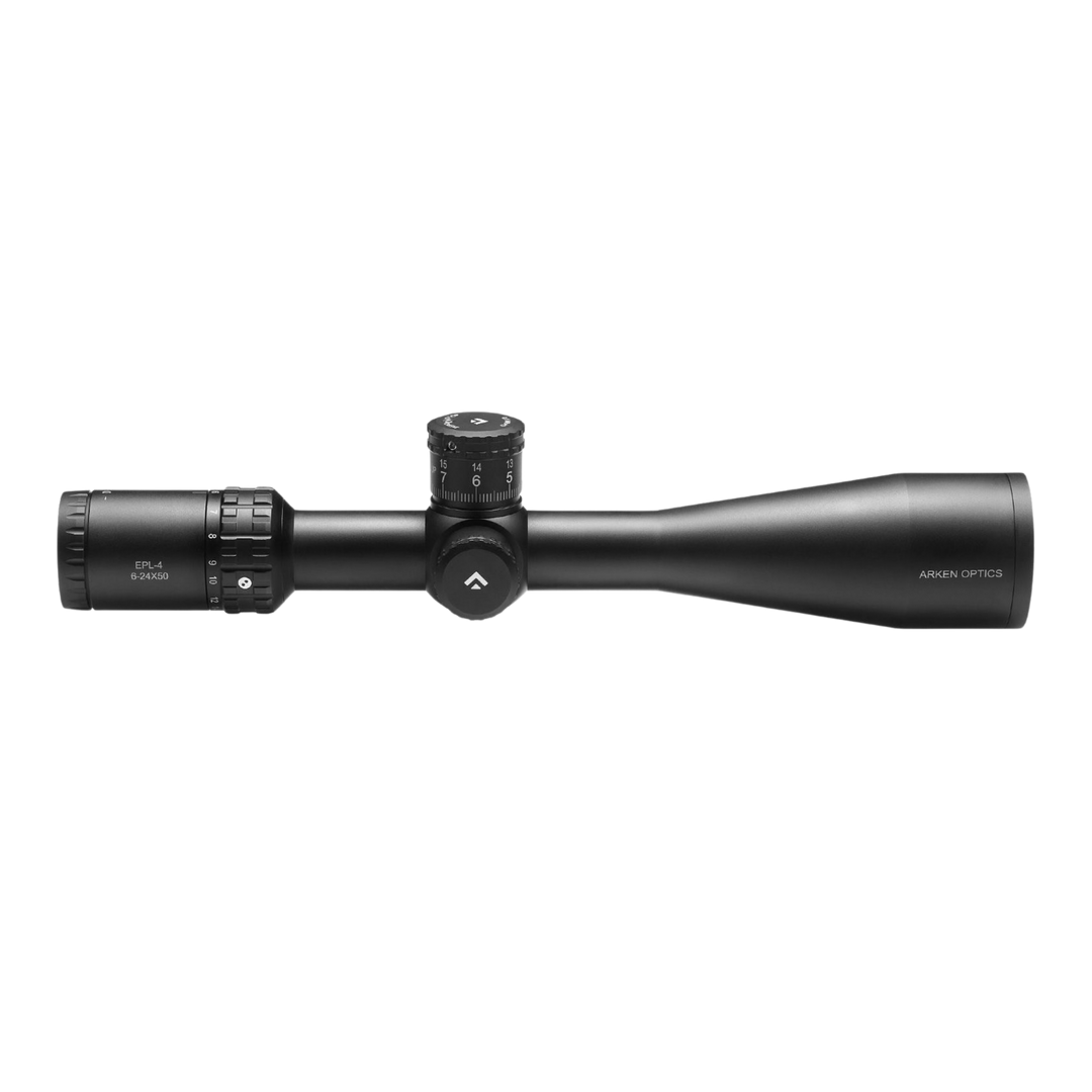 Arken Optics EPL-4 6-24X50mm FFP Illuminated VHR/VPR - Zero Stop - 30mm Tube Riflescope