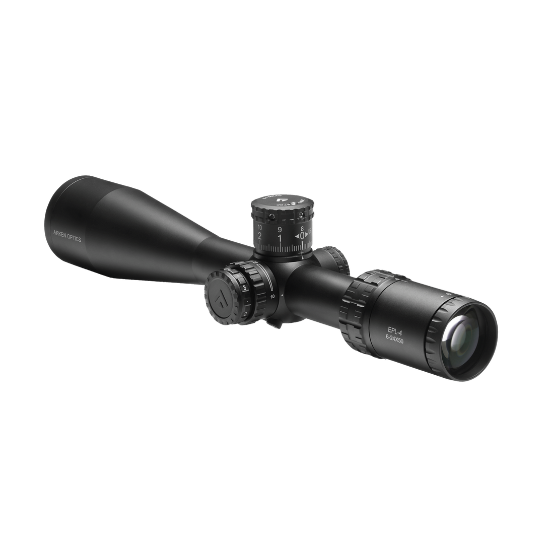 Arken Optics EPL-4 6-24X50mm FFP Illuminated VHR/VPR - Zero Stop - 30mm Tube Riflescope