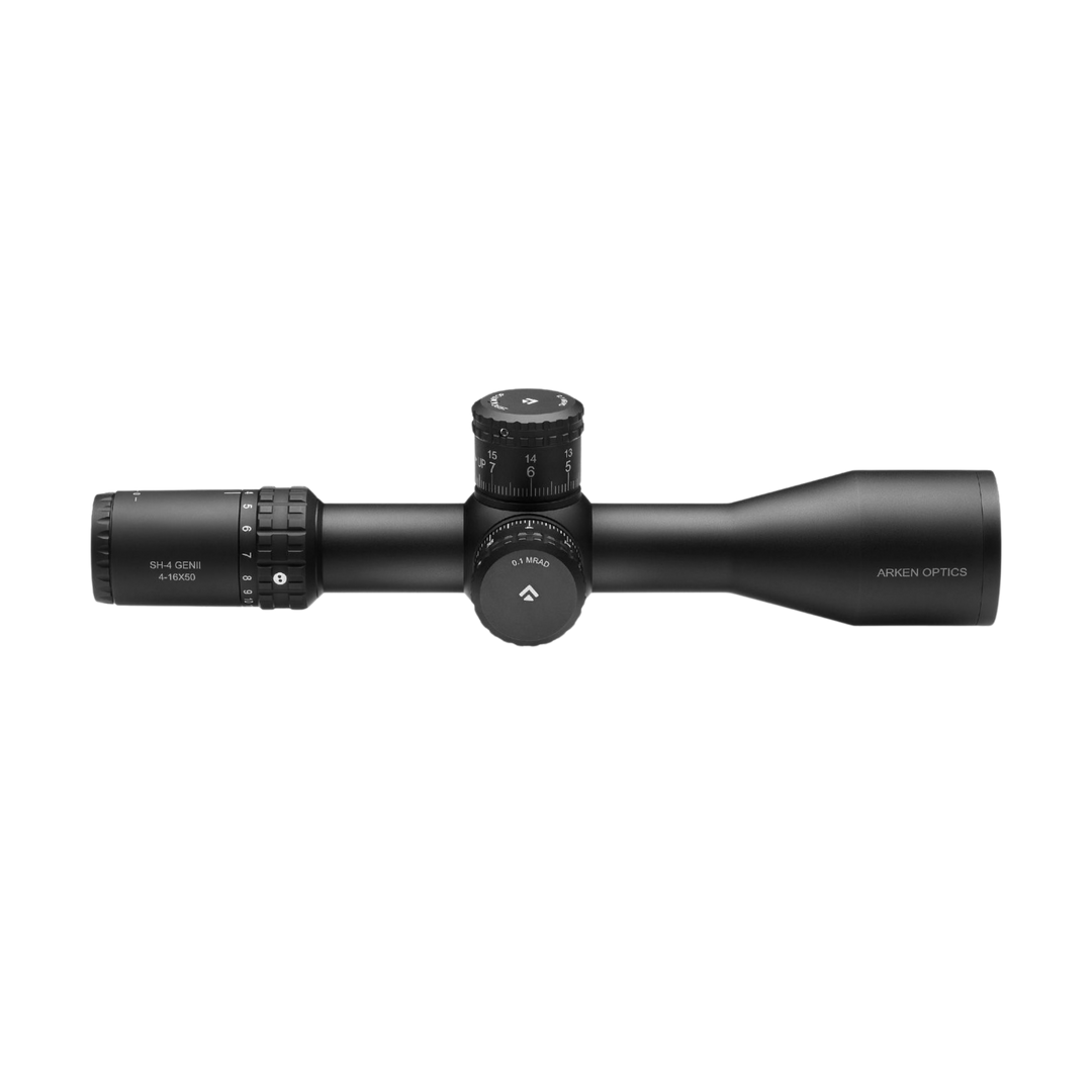 Arken Optics SH-4 4-16X50mm GEN2 FFP Illuminated VPR - Zero Stop - 34mm Tube Riflescope