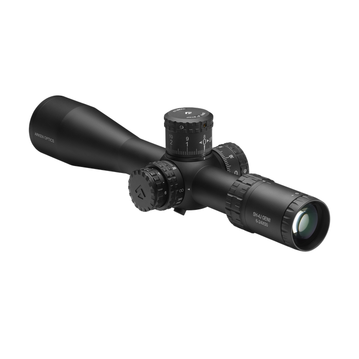Arken Optics SH-4J 6-24X50mm FFP Illuminated VHR/VPR - Zero Stop - 34mm Tube