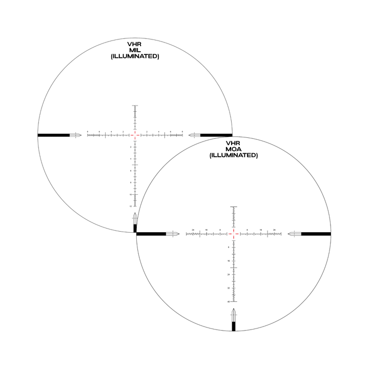 Arken Optics SH-4J 6-24X50mm FFP Illuminated VHR/VPR - Zero Stop - 34mm Tube
