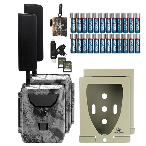 Bundle Saving! Spartan Golive Cellular Live Stream Trail Cameras with accessories. Optional Solar Panel Kit