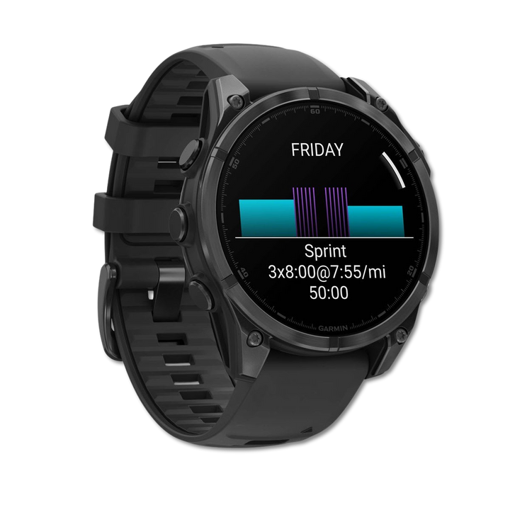 Garmin fenix 8 47mm AMOLED Slate Gray left