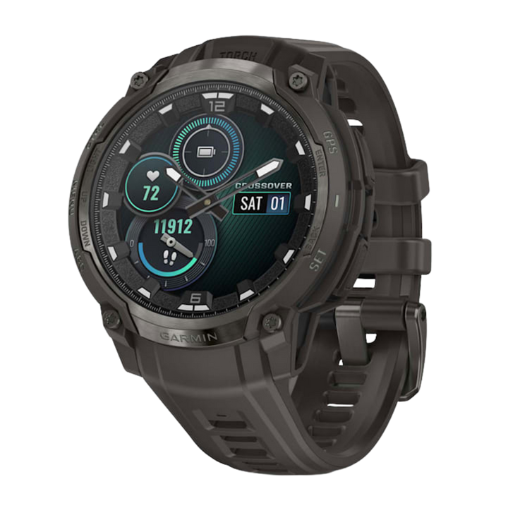 Garmin Instinct® Crossover Smartwatch - Bundle with Free Charging Accessories