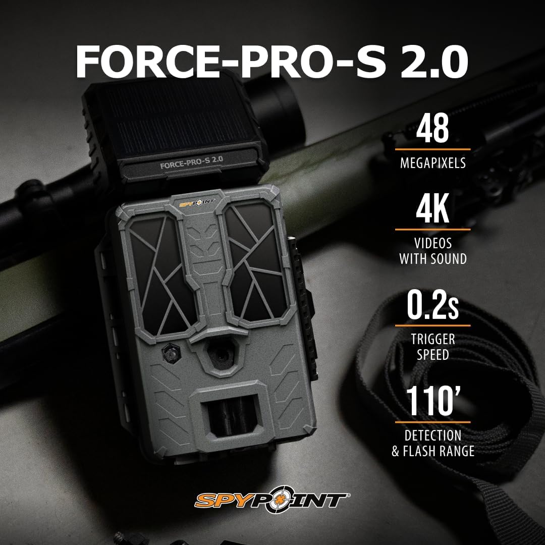 BUY 2 & SAVE! SPYPOINT Force-PRO-S 2.0 Solar Trail Camera