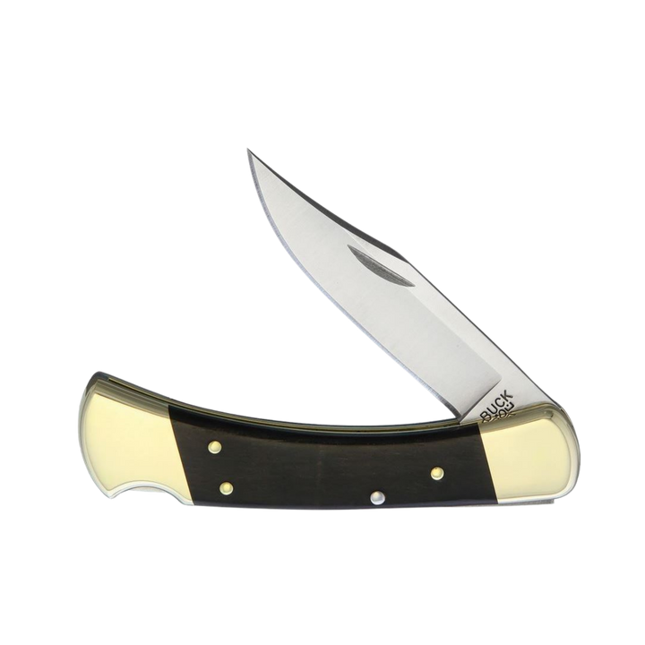 Buck Knife 110 Folding Hunter Knife Ebony Wood BU381