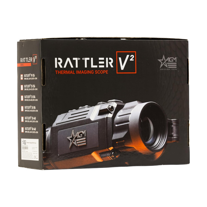 AGM RATTLERV2 Thermal Scope Riflescope - 256x192 Sensor, 19mm Lens, 2.5x-20x Zoom