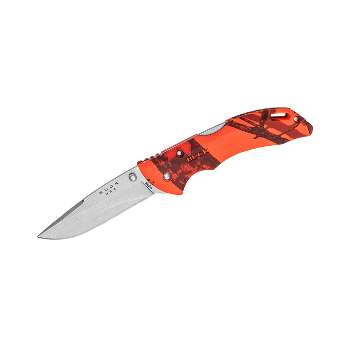 Buck Knife 286 Bantam BHW Folding 3-5/8" Plain Satin Blade, Mossy Oak Blaze Handles, Lockback