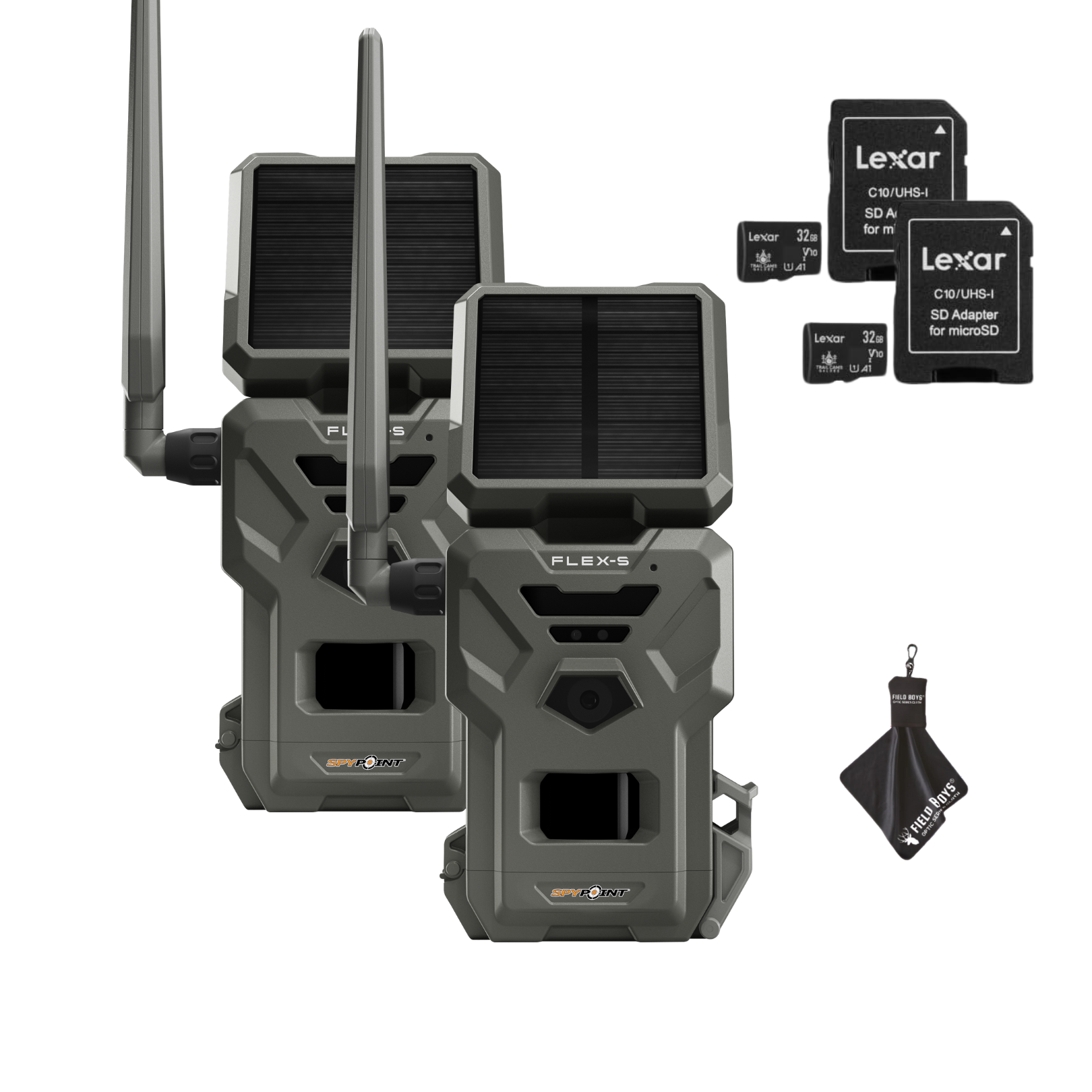 BUY 2 & SAVE! SPYPOINT Flex-S Solar Cellular Trail Camera Bundle