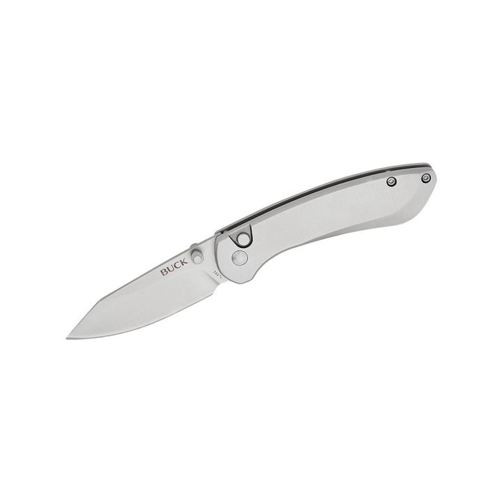 Buck Knives Mini Sovereign Button Lock Folding Knife 2.625" Stonewashed Modified Clip Point Blade