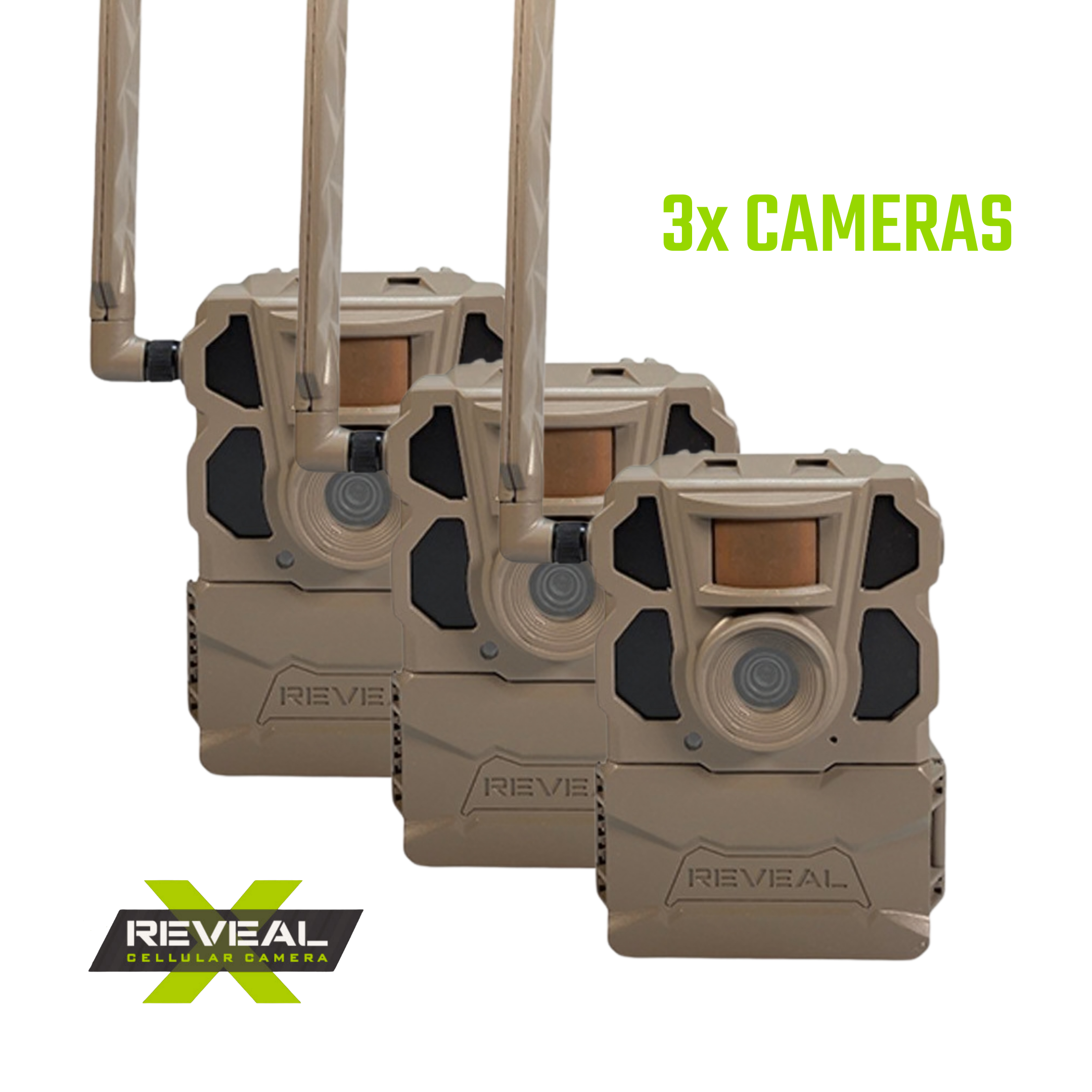 BUY 3 & SAVE! Tactacam REVEAL X (AT&T) Cellular Trail Camera