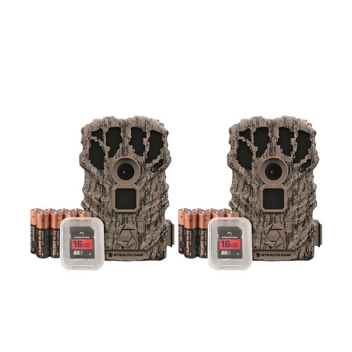 Buy 2 & Save! Stealth Cam Browtine 16MP Trail Camera Combo 2 Pack