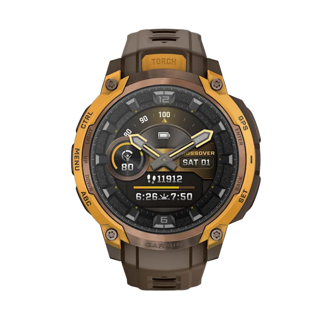 Garmin Instinct® Crossover Smartwatch - Bundle with Free Charging Accessories