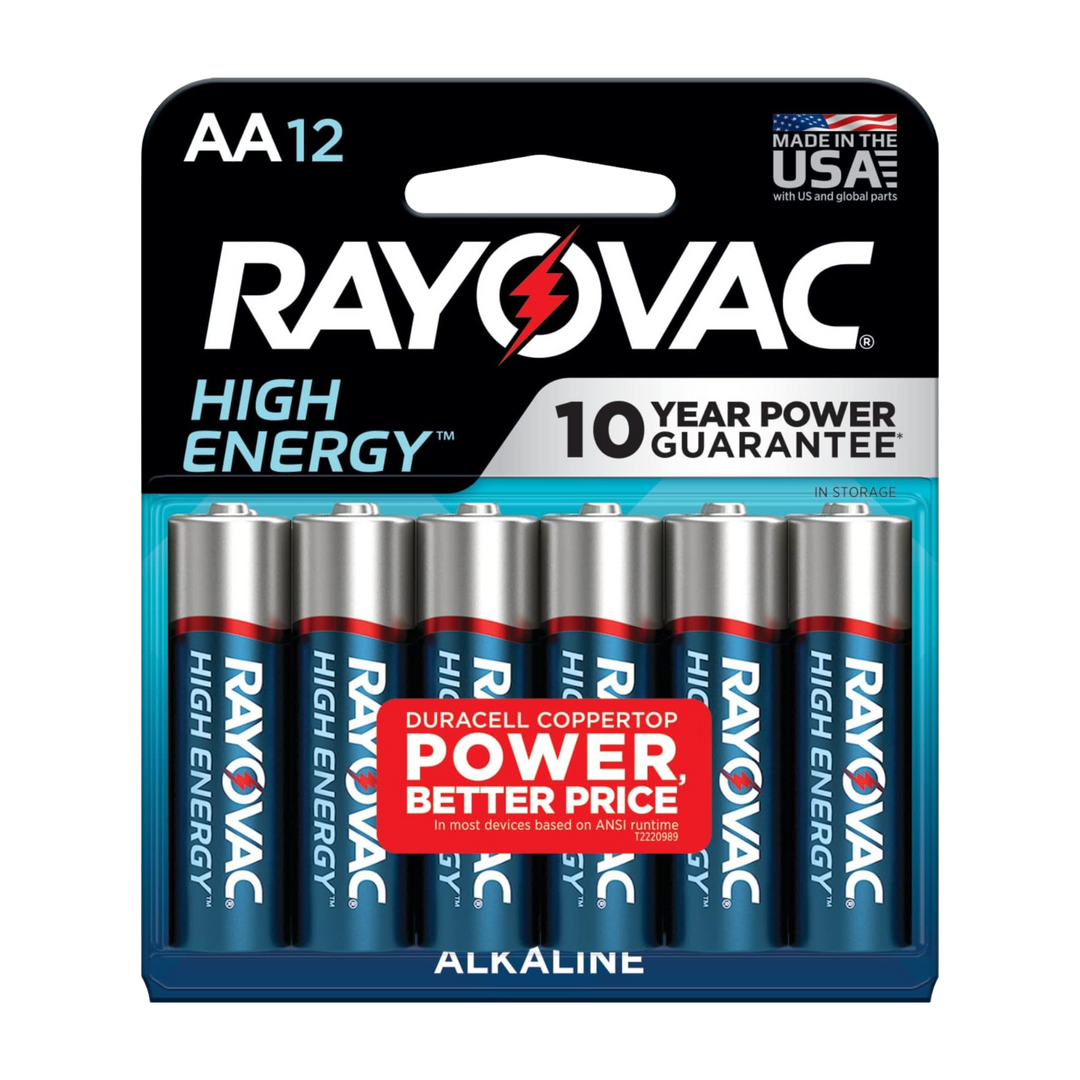 Energizer/Rayovac AA Batteries World's Longest Lasting AA Battery (Packaging May Vary)