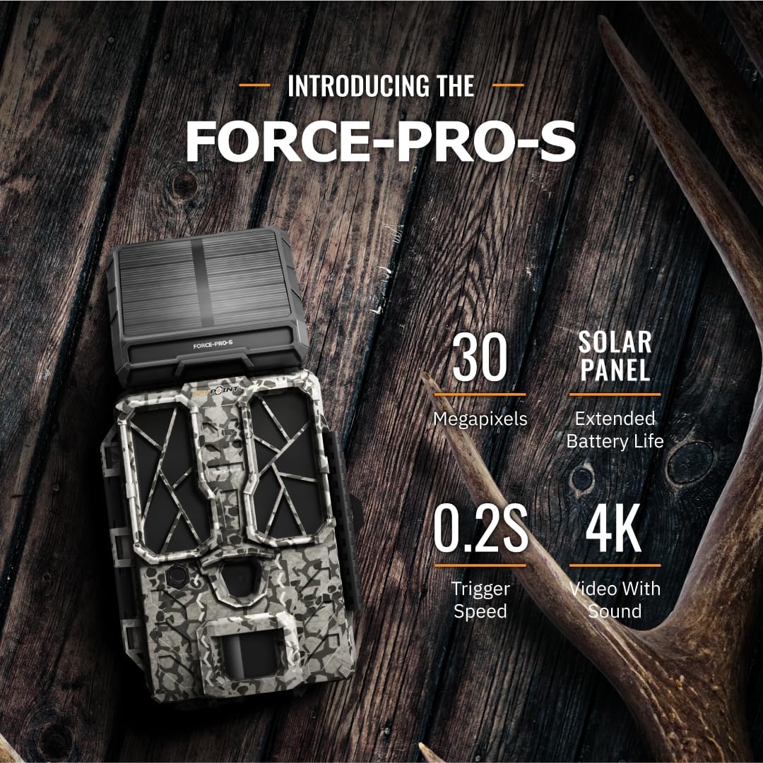 BUY 3 & SAVE! SPYPOINT FORCE-PRO-S Solar Non-Cellular Trail Camera