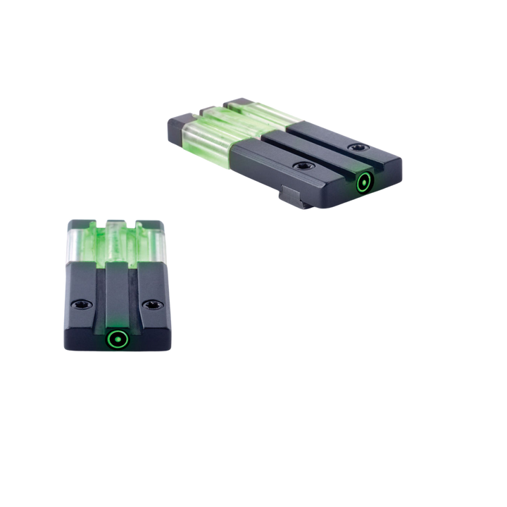 Meprolight Fiber Optic/Tritium Bull's-Eye Rear Pistol Sight for Glock (Green)