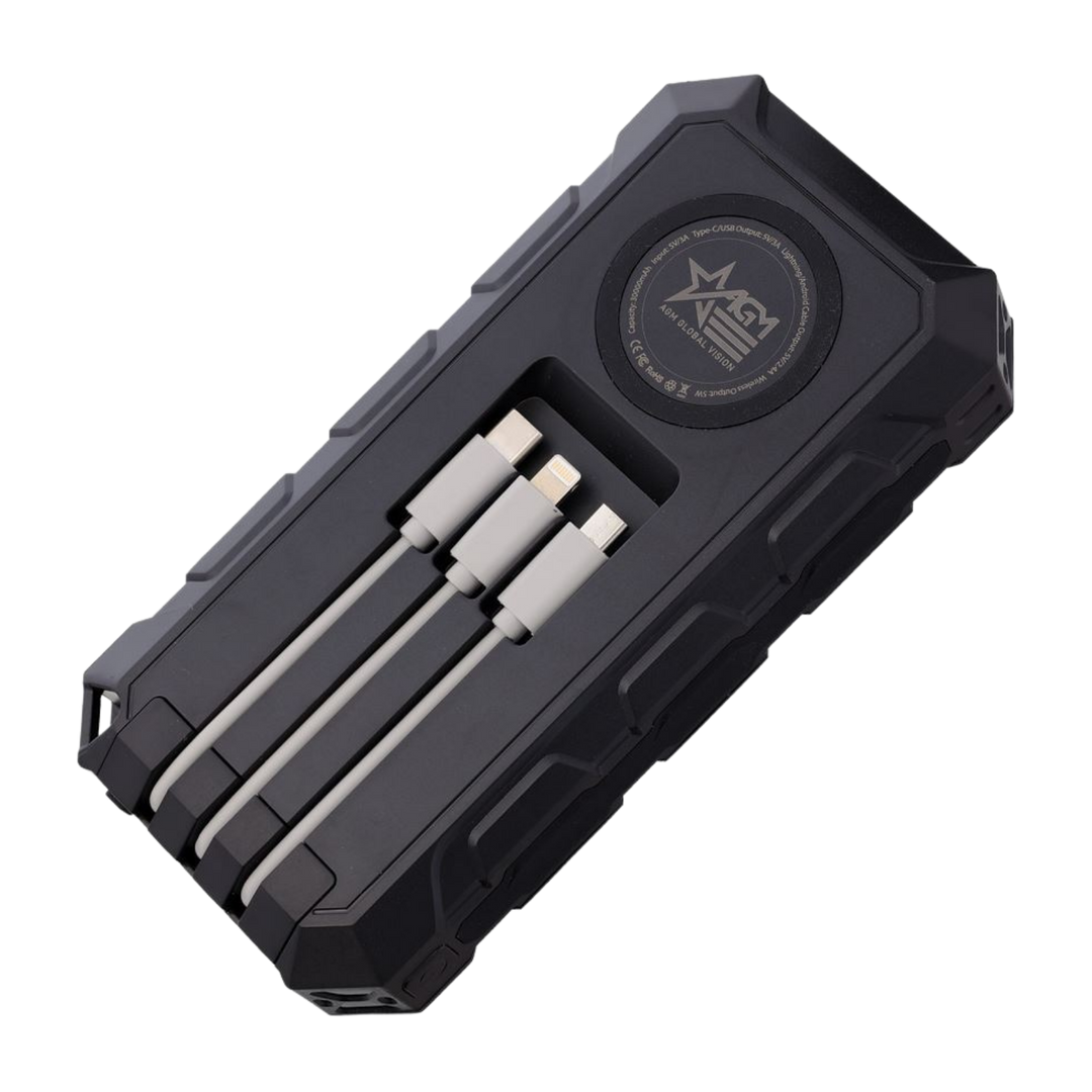 AGM 30,000mAh Wireless Solar Powerbank