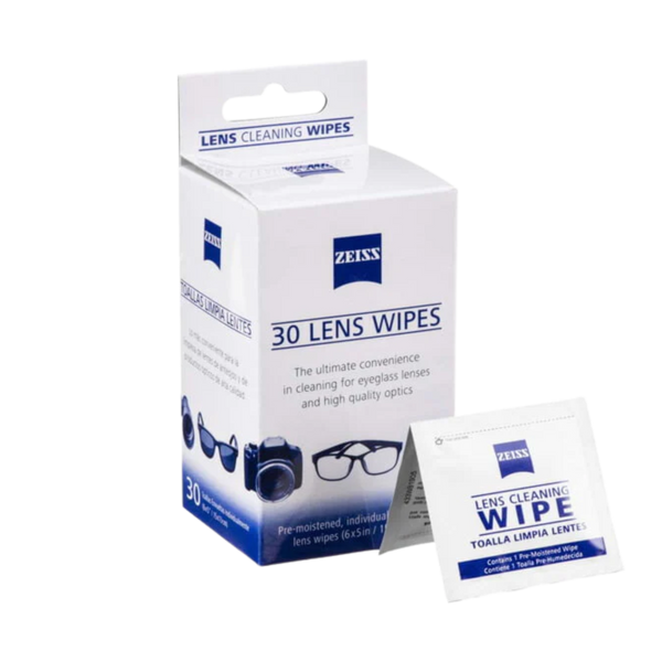 Zeiss Lens Cleaning Wipes (250 Individually Wrapped) - For Cameras, Glasses, Optics