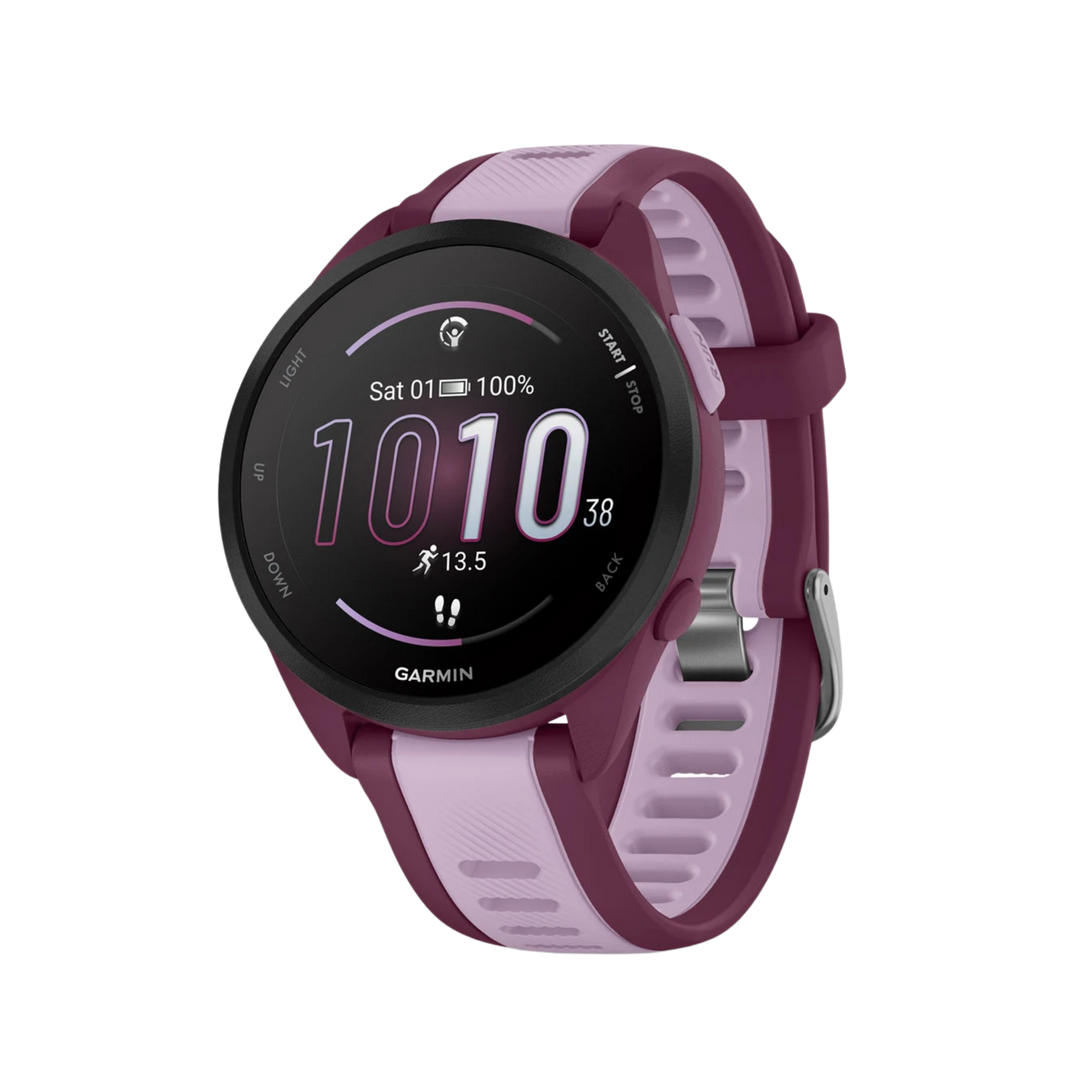 Garmin Forerunner® 165 Smartwatch - Bundle with Free Charging Accessories