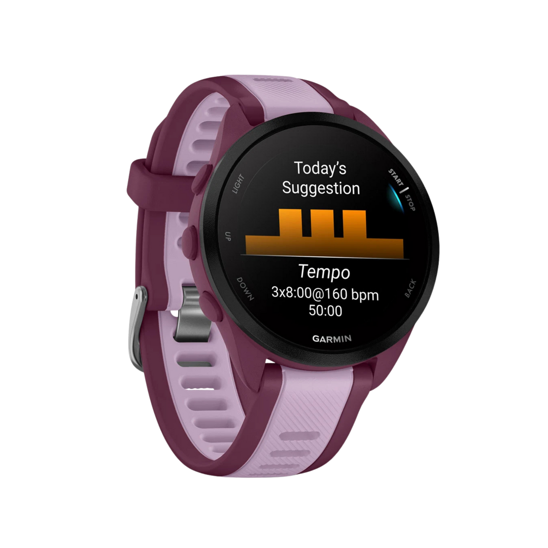 Garmin Forerunner® 165 Smartwatch - Bundle with Free Charging Accessories