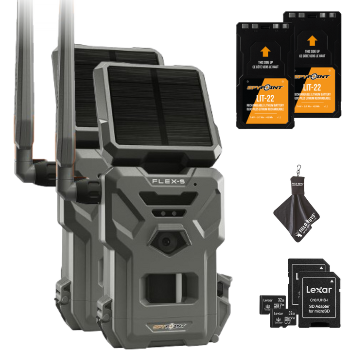 BUY 2 & SAVE! SPYPOINT Flex-S Solar Cellular Trail Camera