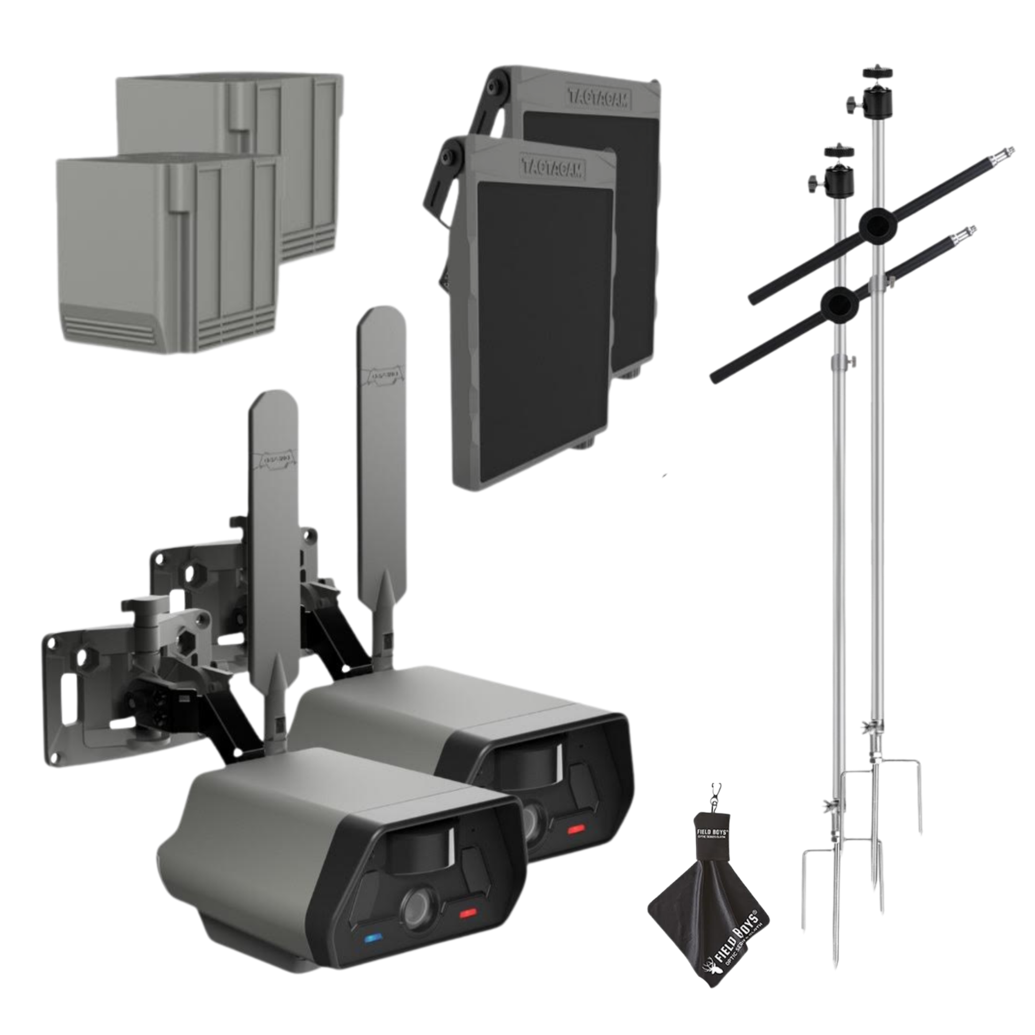 2-Pack Bundle! - Tactacam Defend Security Camera No Wi-Fi Needed, Cellular Connection