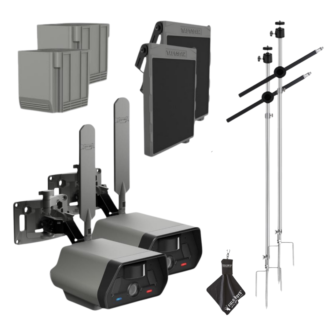 2-Pack Bundle! - Tactacam Defend Security Camera No Wi-Fi Needed, Cellular Connection