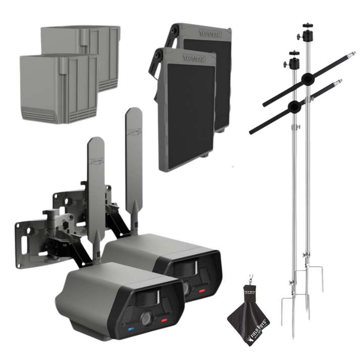 2-Pack Bundle! - Tactacam Defend Security Camera No Wi-Fi Needed, Cellular Connection