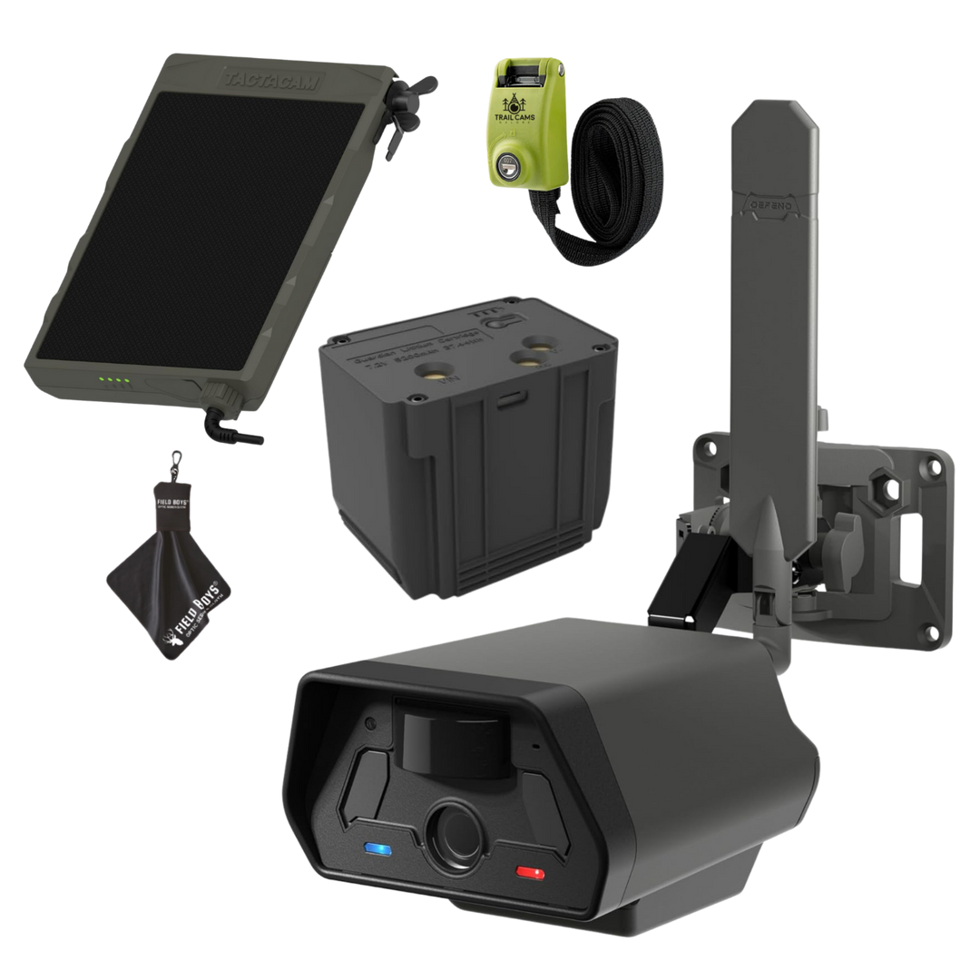 Full Kit Bundle! Tactacam Defend Security Camera No Wi-Fi Needed, Cellular Connection