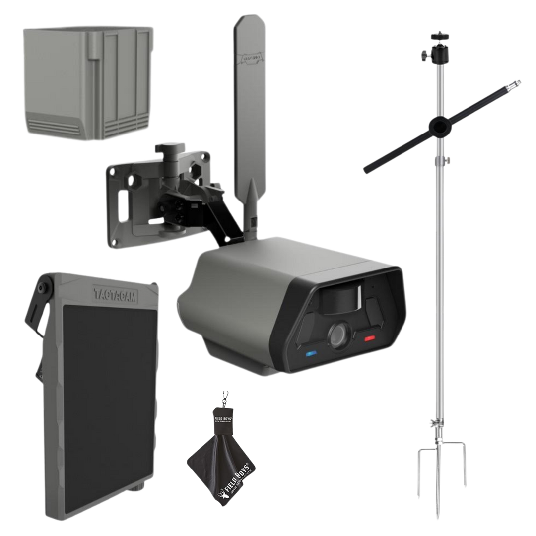 Full Kit Bundle! Tactacam Defend Security Camera No Wi-Fi Needed, Cellular Connection