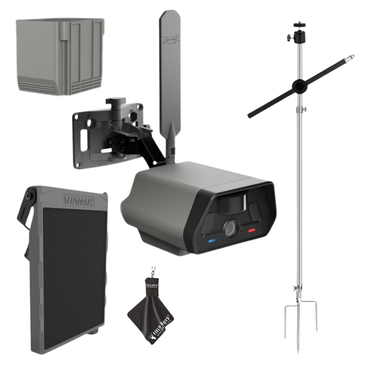 Full Kit Bundle! Tactacam Defend Security Camera No Wi-Fi Needed, Cellular Connection