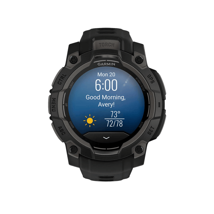 Garmin Instinct® 3 Smartwatch - Bundle with Free Charging Accessories
